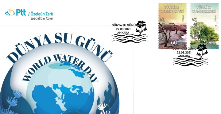 PTT'den "Dünya Su Günü" konulu özel gün zarfı fotoğraf