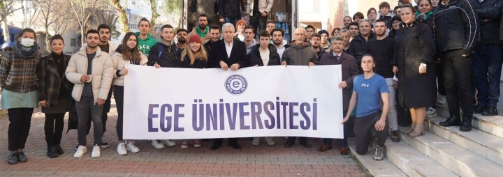 Ege Üniversitesi afetzedeler için tek yürek oldu fotoğraf