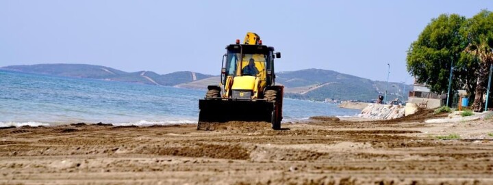 Seferihisar plajları yaza hazırlanıyor fotoğraf