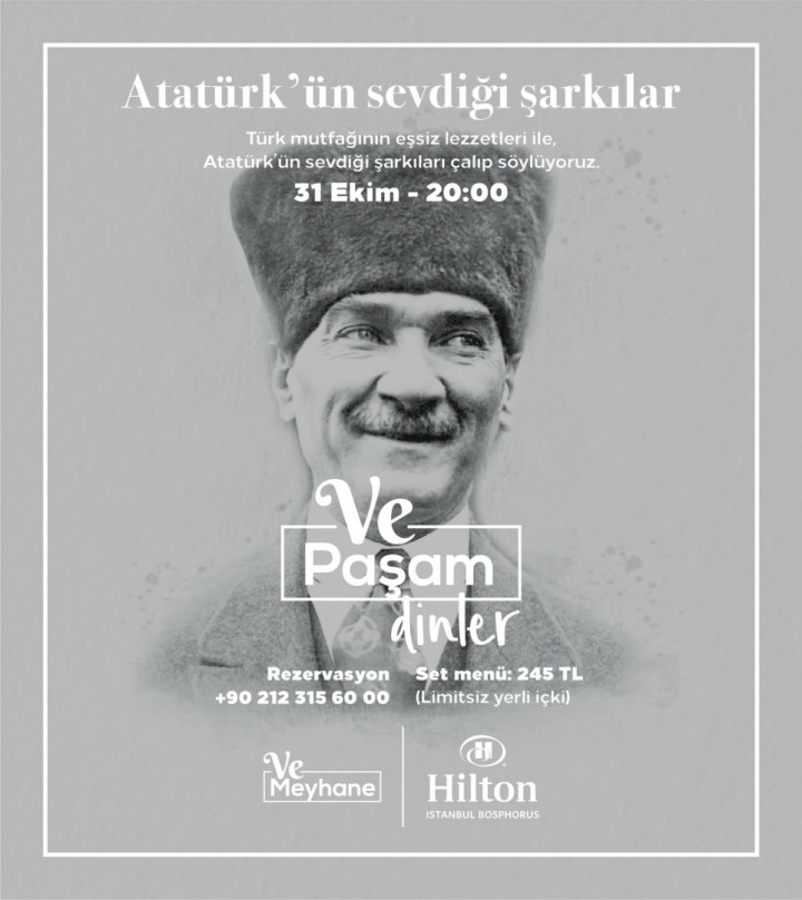 ‘Atatürk’ün Sevdiği Şarkılar’ Hilton İstanbul Bosphorus’ta fotoğraf